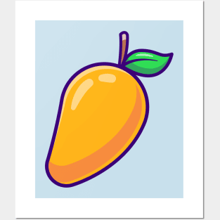 Mango Fruit Cartoon Posters and Art